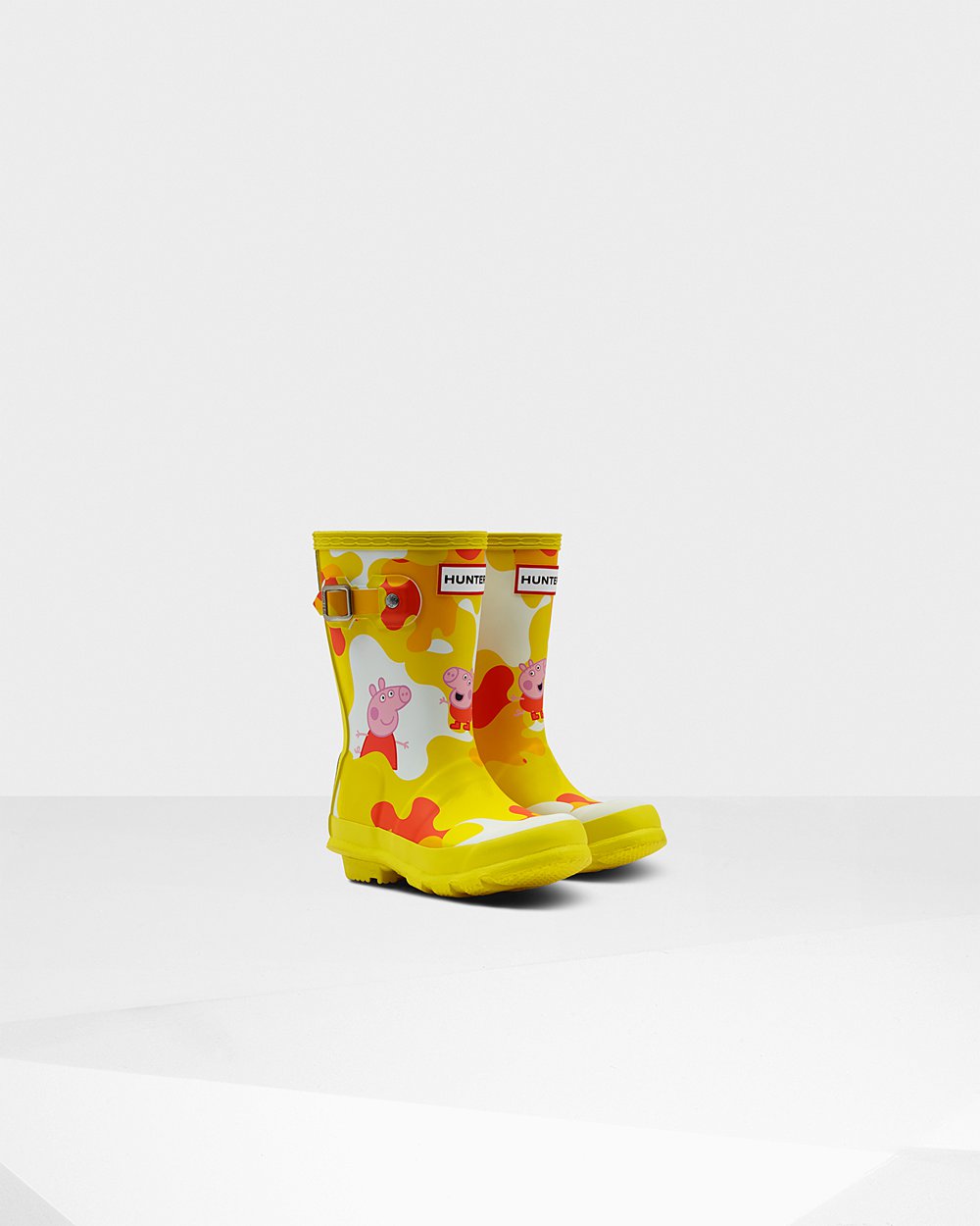 Hunter Original Little Peppa Pig Rain Boots - For Sale Cheap Kids Yellow - CIUNZQ268